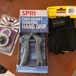 Easy-Adjust Counting Hand Grip - Graygym items assorted all (3)